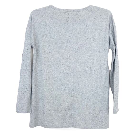 Lou & Grey White Gray Color Block Shirt Sz S - Picture 2 of 5